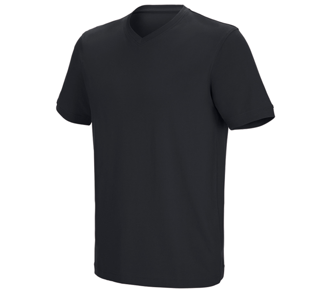 e.s. T-Shirt cotton stretch V-Neck