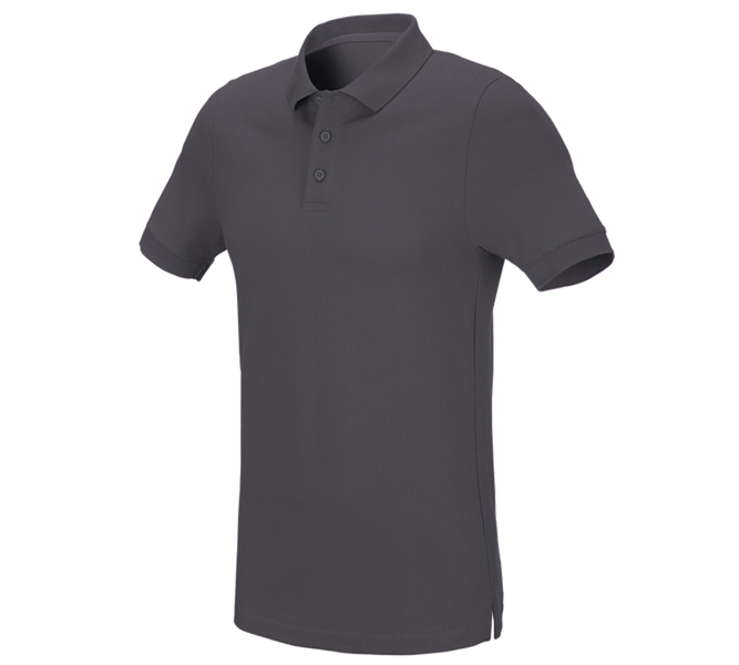 e.s. Piqué-Polo cotton stretch, slim fit