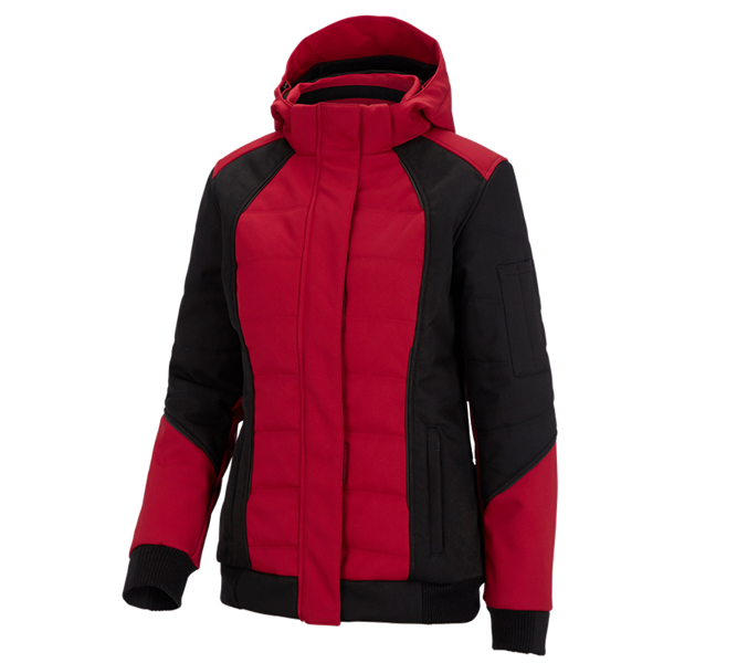 Hauptansicht, Jacken, Winter Softshelljacke e.s.vision, Damen, rot/schwarz