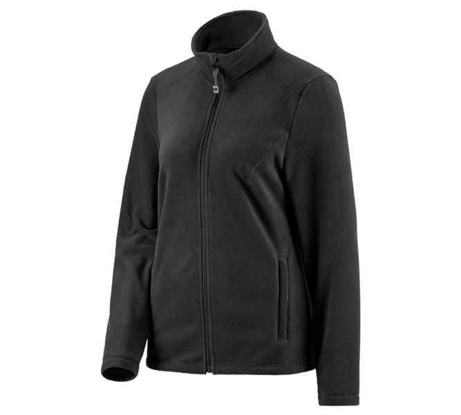 Hauptansicht, Fleecejacken | Strickjacken, e.s. Fleecejacke CI, Damen, schwarz