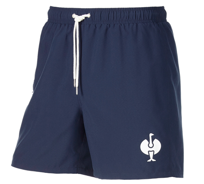 Hauptansicht, Shorts | 3/4 Hosen, Badeshort e.s.trail, tiefblau/weiß