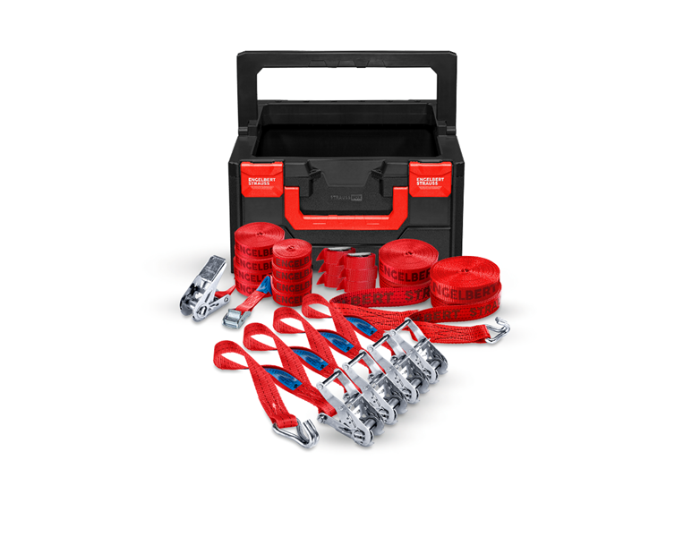 Hauptansicht, Spanngurte, STRAUSSbox 215 midi tool carrier Set III