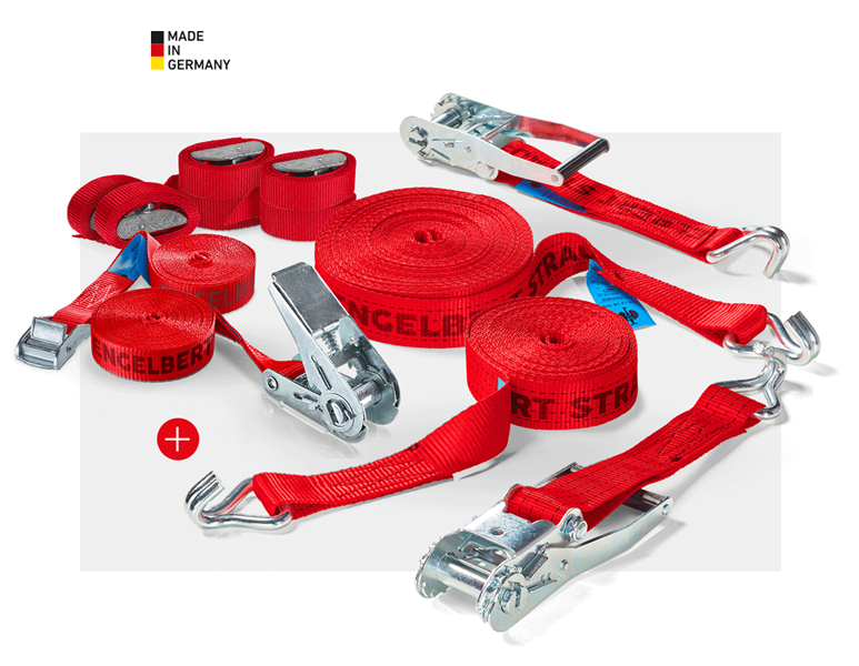 Hauptansicht, Spanngurte, Profi-Ladungssicherungs-Set