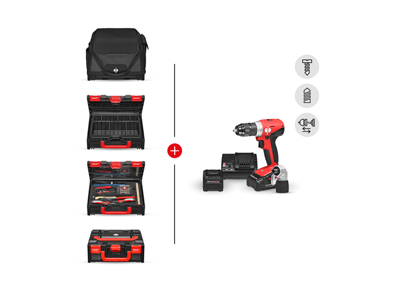 Werkzeug-Set + Multi Bohrschrauber + STRAUSSbox