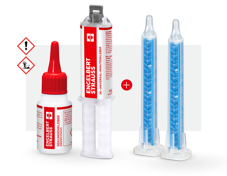 Hauptansicht, Klebstoffe, e.s. Schnellklebe Test-Set