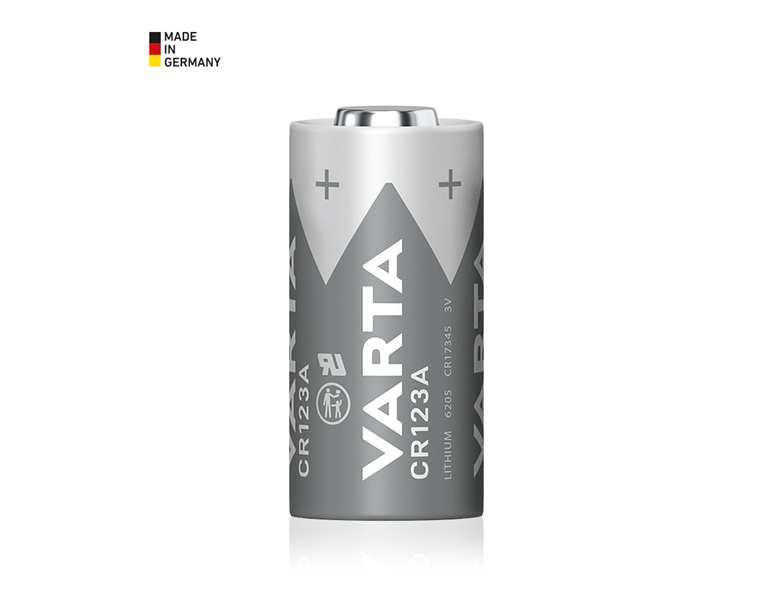 Hauptansicht, Werkzeuge, VARTA Batterie CR123