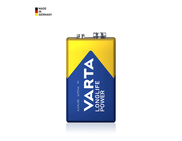 Hauptansicht, Elektroartikel, VARTA 9V-Block Batterien