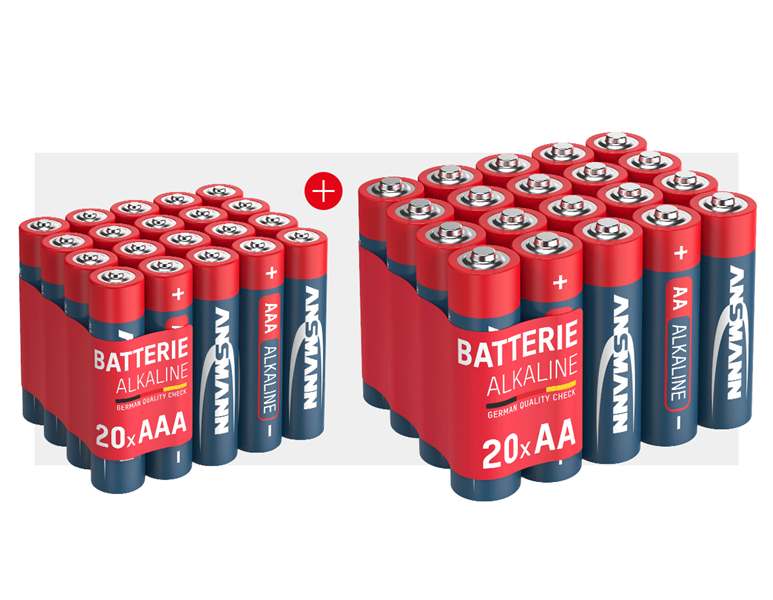 Hauptansicht, Werkzeuge, Ansmann Batterien 40er Kombi Pack