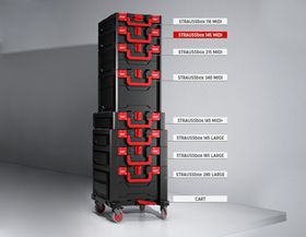 Ansicht, STRAUSSbox 215 midi, schwarz/rot