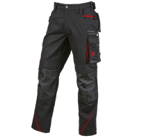 Hauptansicht, FCB Work Trousers, black/straussred