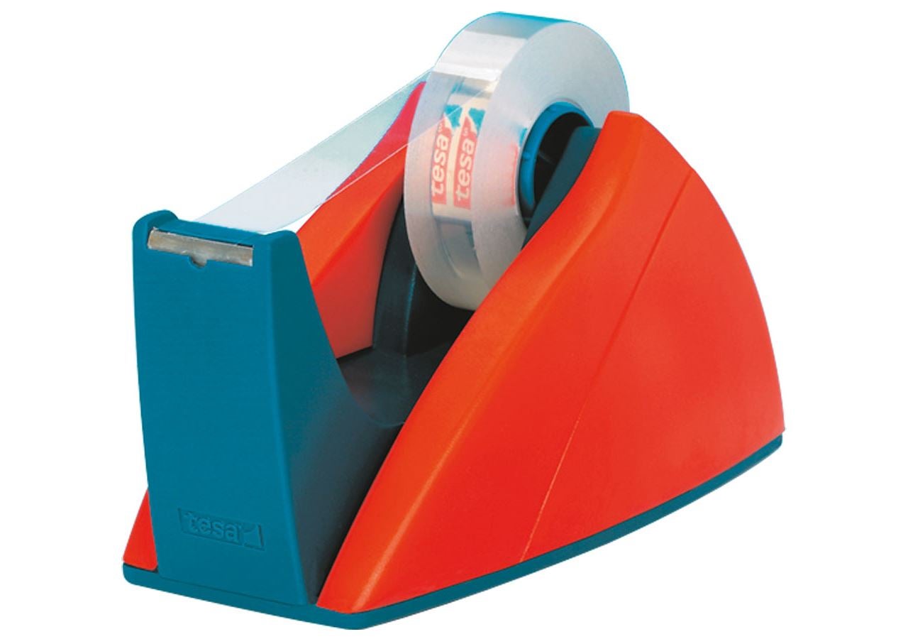 Schreibtischzubehör: Tesa Tischabroller easy cut + rot/blau