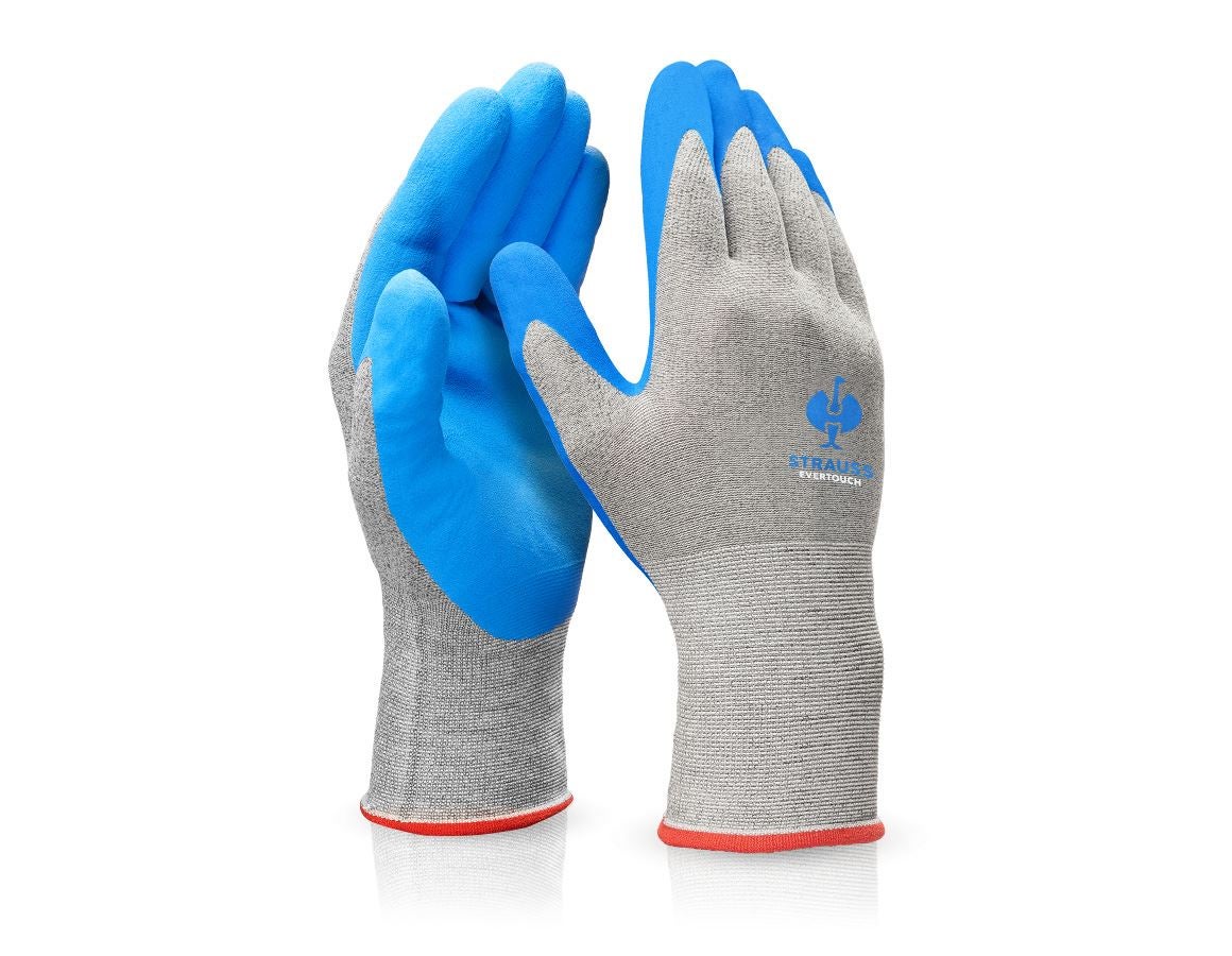 Beschichtet: e.s. Nitril-Handschuhe evertouch micro + blau/hellblau-melange