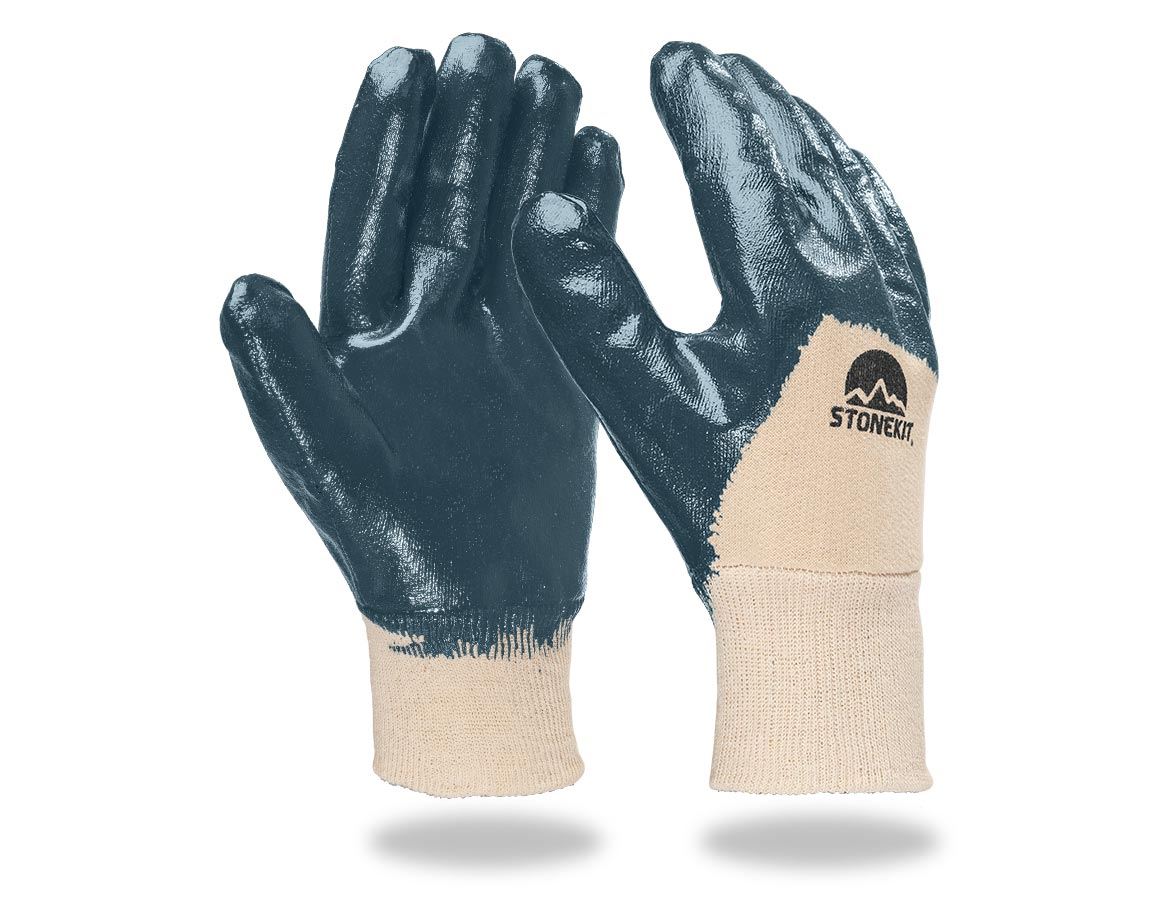 Beschichtet: Nitril-Handschuhe Lith, Strickbund, 12er Pack