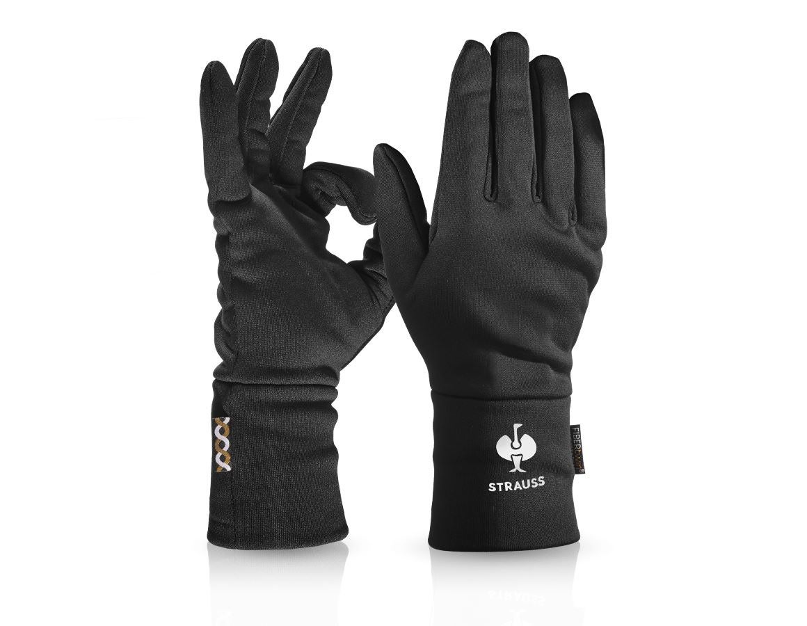 Textil: e.s. FIBERTWIN® thermo stretch Handschuhe + schwarz