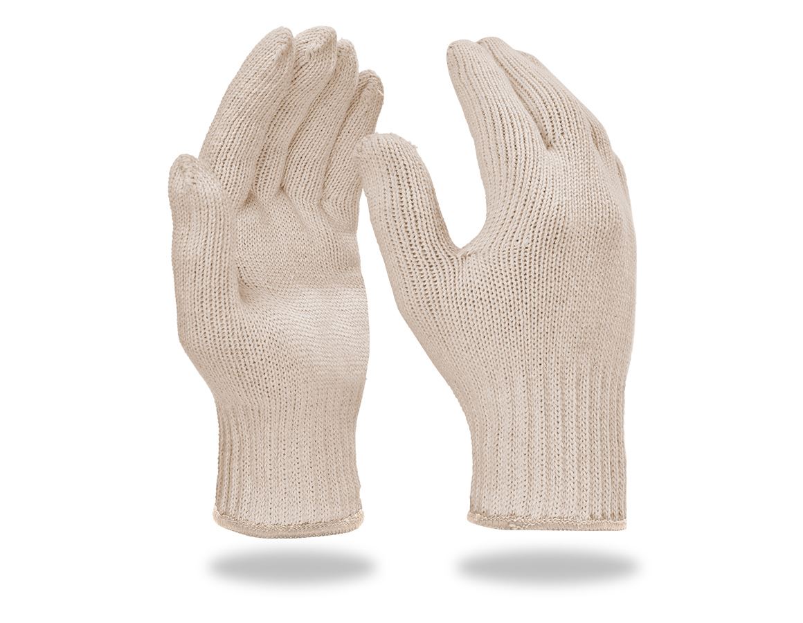 Textil: Strick-Handschuhe, 12er Pack + weiß