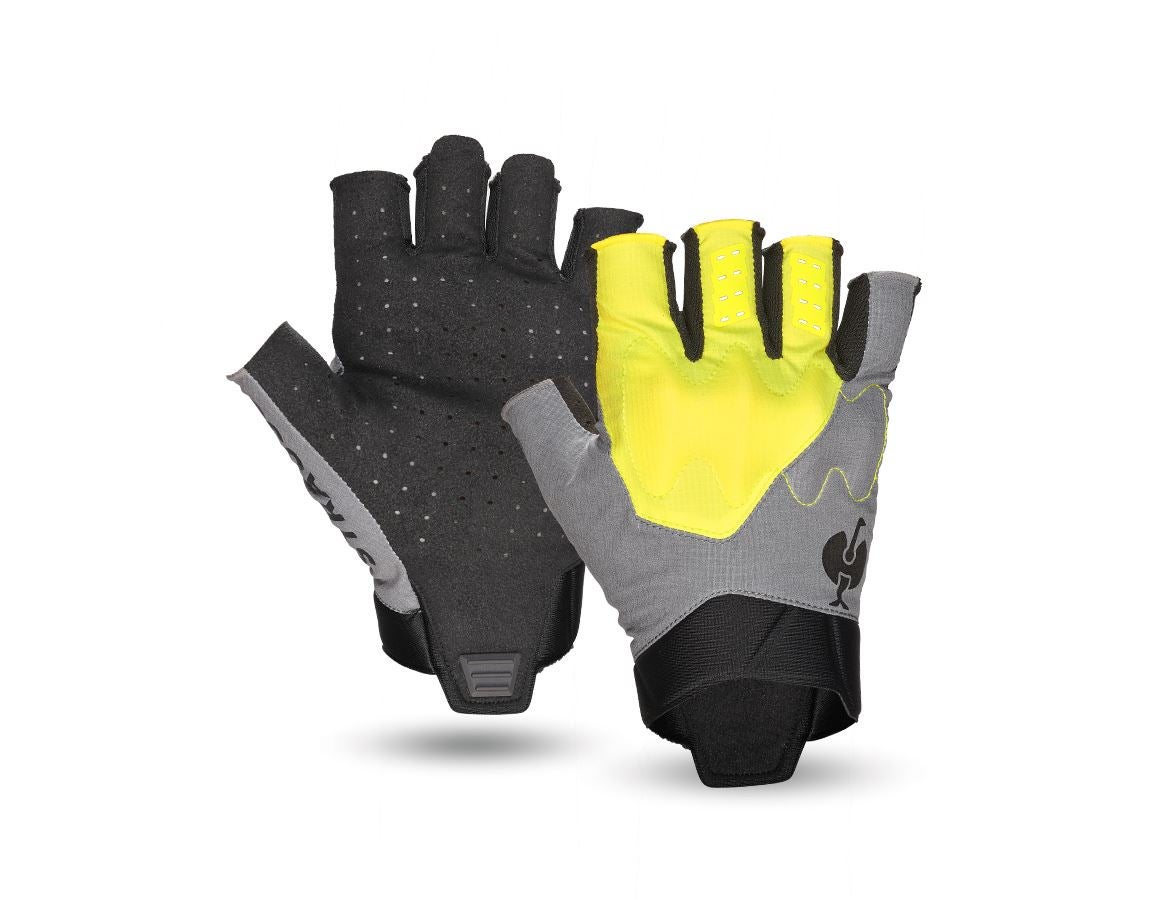 Hybrid: Handschuhe e.s.trail, short + acidgelb/basaltgrau/schwarz