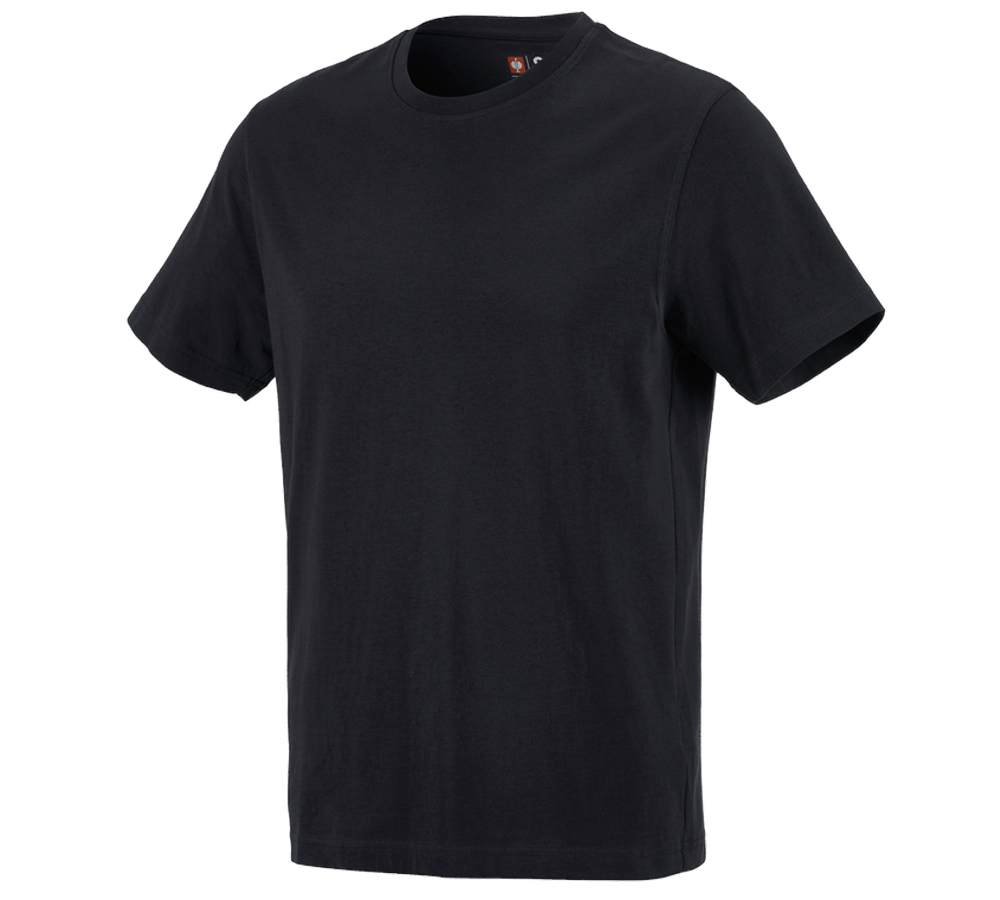 Shirts & Co.: e.s. T-Shirt cotton + schwarz