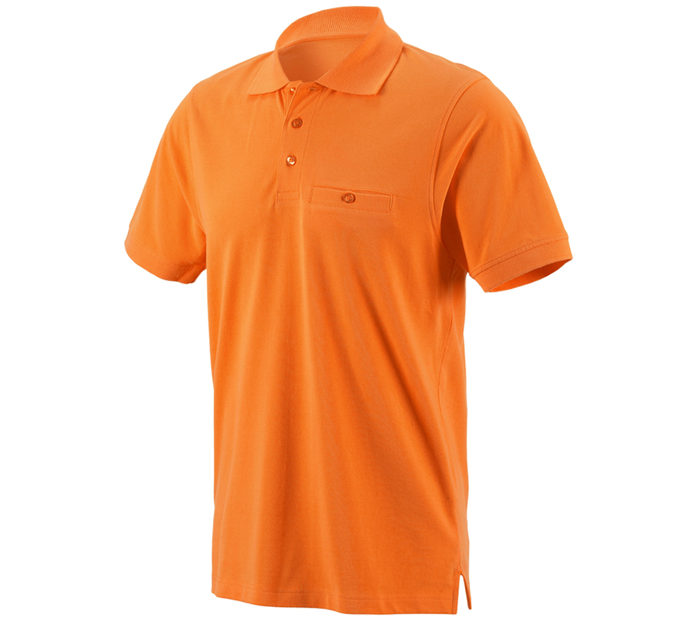 Shirts & Co.: e.s. Polo-Shirt cotton Pocket + orange