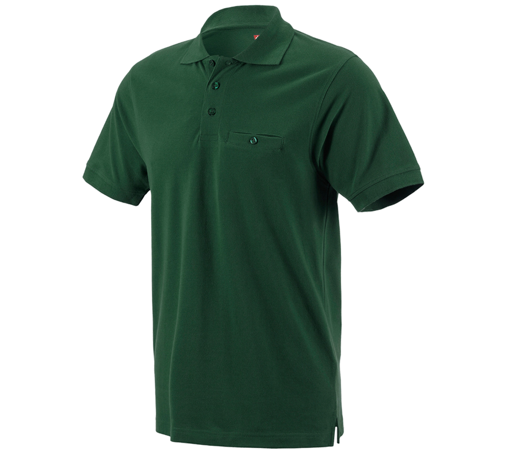 Schreiner / Tischler: e.s. Polo-Shirt cotton Pocket + grün