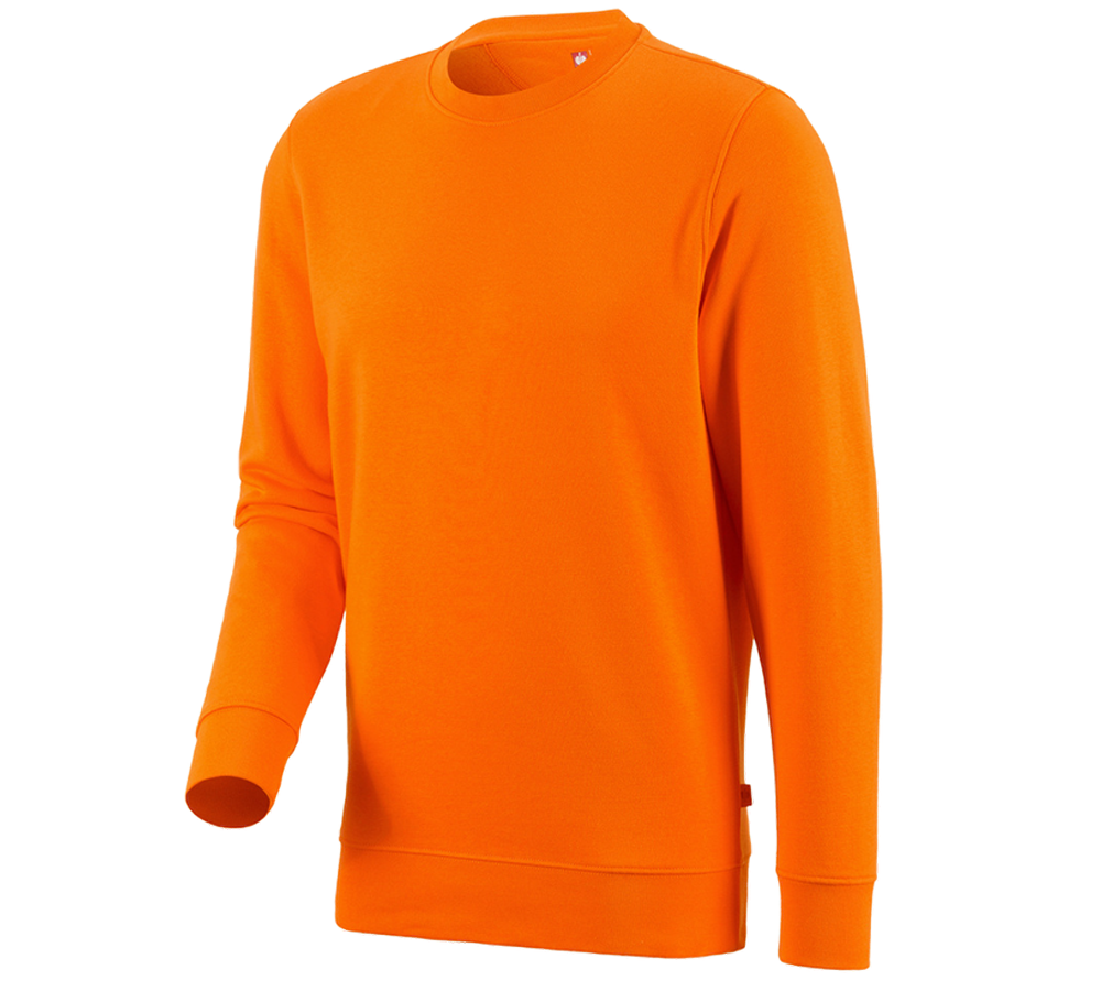 Installateur / Klempner: e.s. Sweatshirt poly cotton + orange