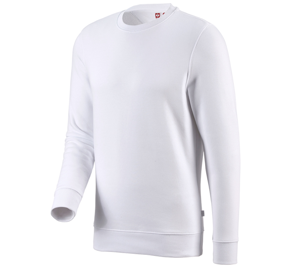 Installateur / Klempner: e.s. Sweatshirt poly cotton + weiß