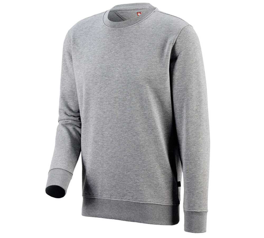 Shirts & Co.: e.s. Sweatshirt poly cotton + graumeliert