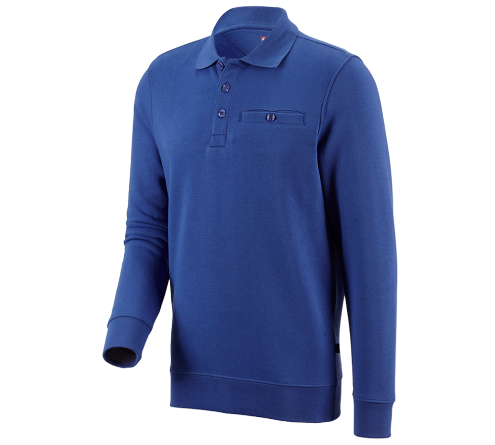 Shirts & Co.: e.s. Sweatshirt poly cotton Pocket + kornblau
