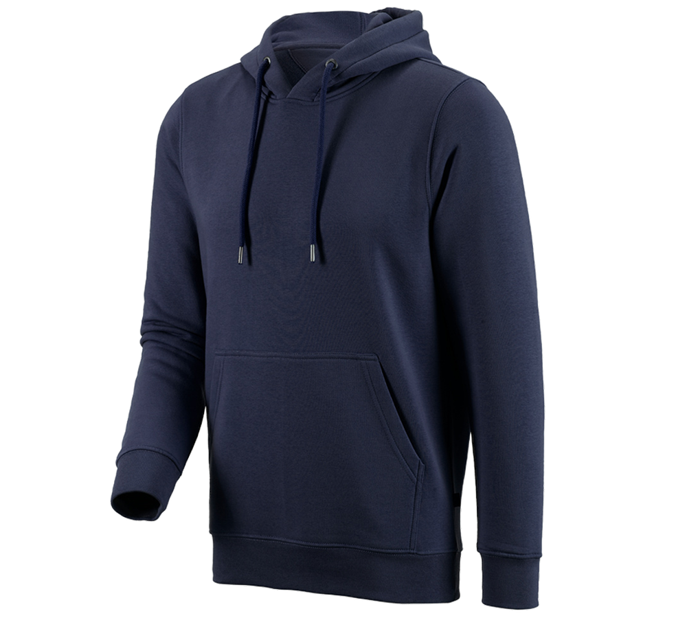 Shirts & Co.: e.s. Hoody-Sweatshirt poly cotton + dunkelblau