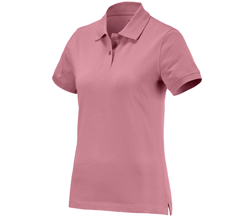 Themen: e.s. Polo-Shirt cotton, Damen + altrosa