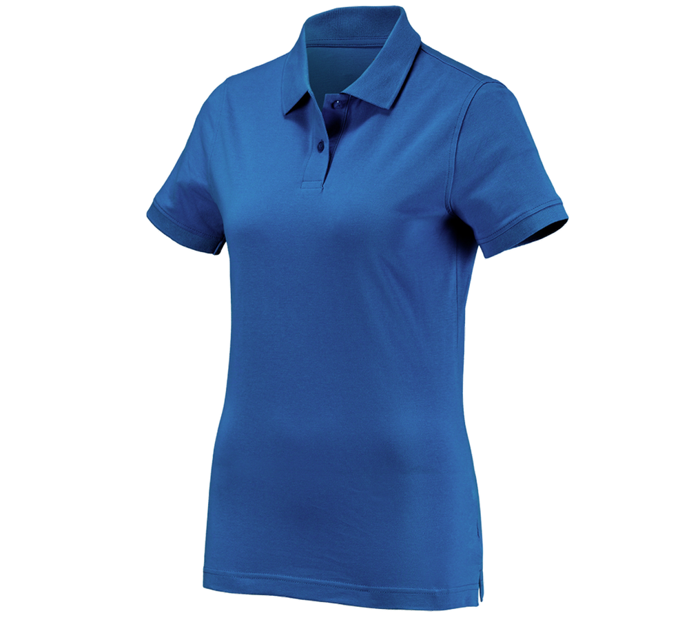 Themen: e.s. Polo-Shirt cotton, Damen + enzianblau