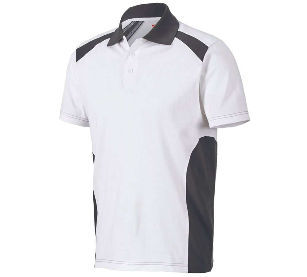 Schreiner / Tischler: Polo-Shirt cotton e.s.active + weiß/anthrazit