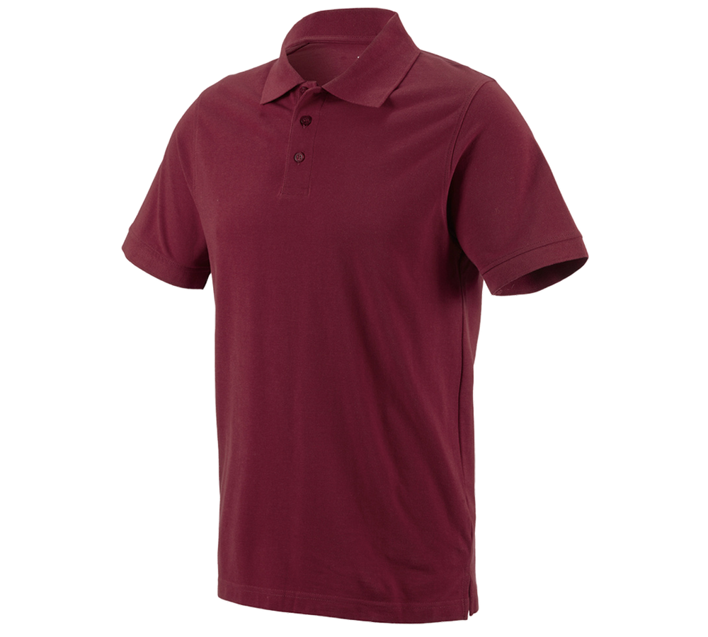 Shirts & Co.: e.s. Polo-Shirt cotton + bordeaux