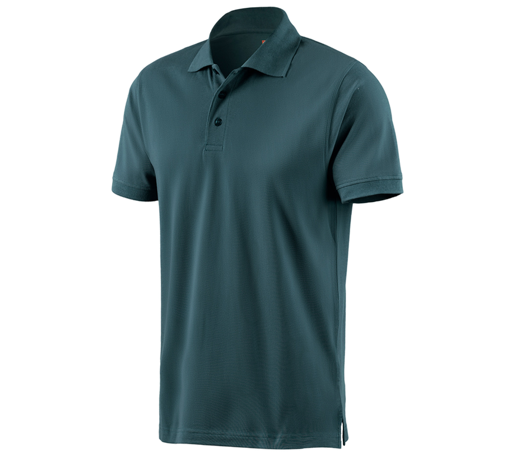 Shirts & Co.: e.s. Polo-Shirt cotton + seeblau
