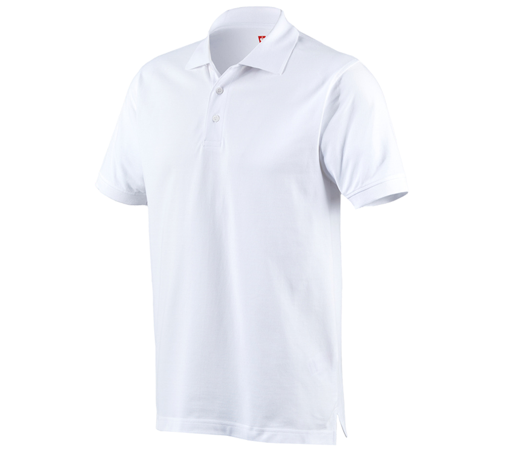 Shirts & Co.: e.s. Polo-Shirt cotton + weiß