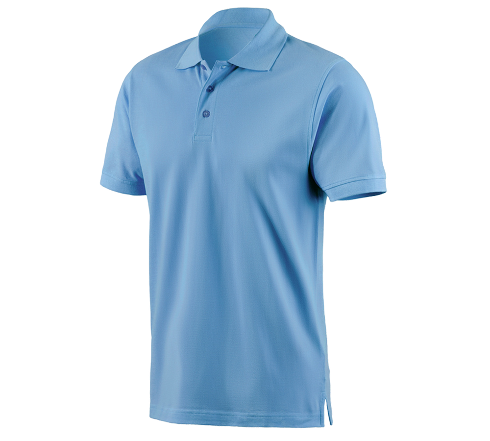 Themen: e.s. Polo-Shirt cotton + azurblau