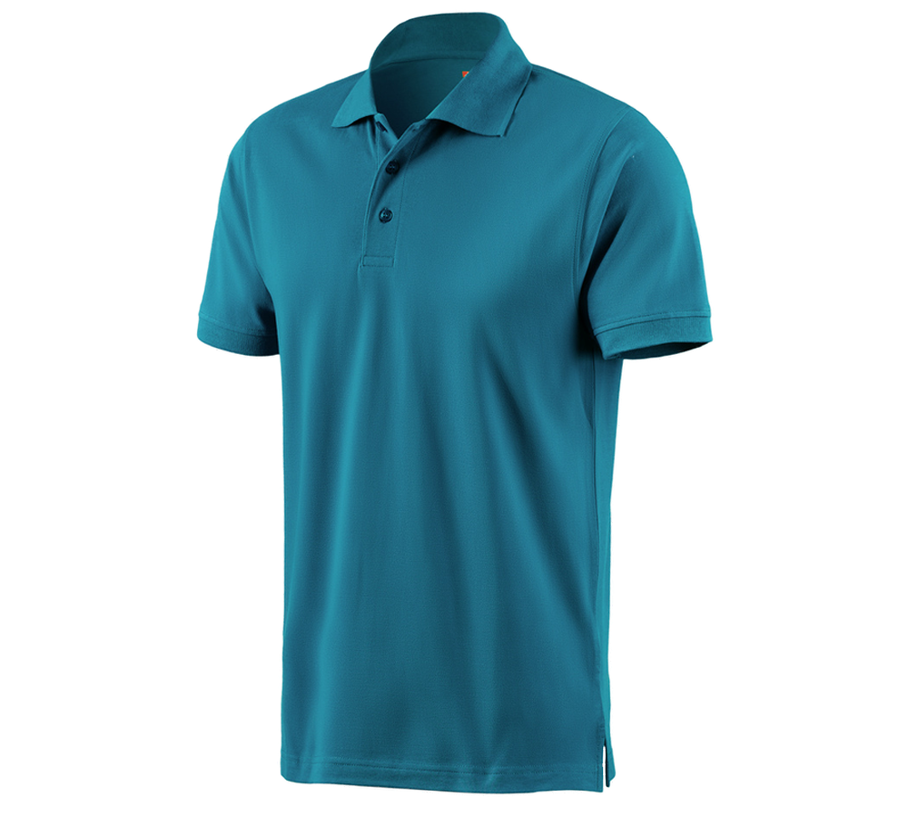 Shirts & Co.: e.s. Polo-Shirt cotton + petrol