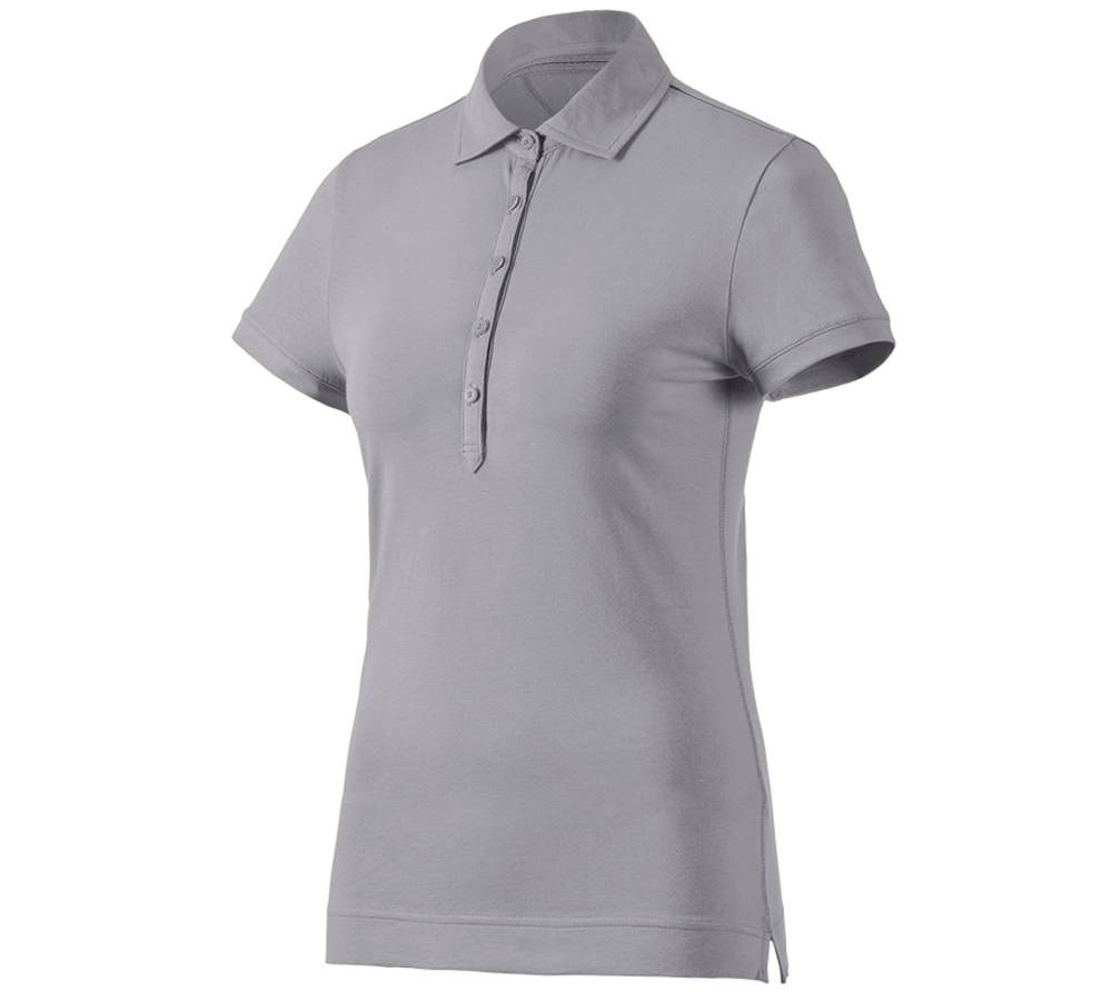Installateur / Klempner: e.s. Polo-Shirt cotton stretch, Damen + platin