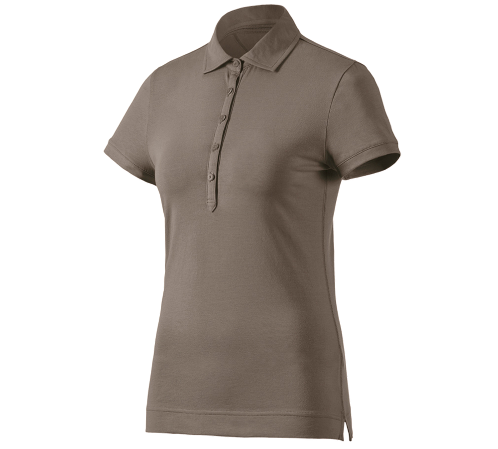 Shirts & Co.: e.s. Polo-Shirt cotton stretch, Damen + stein