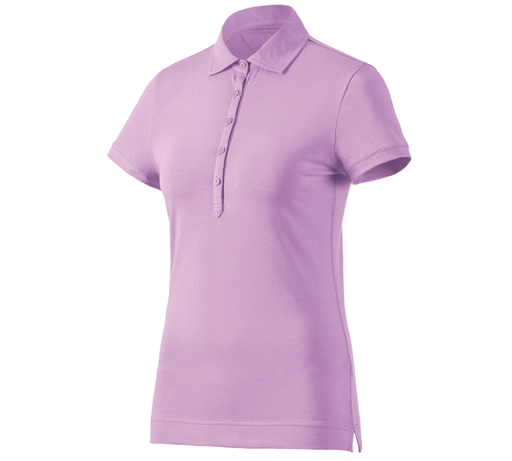 Shirts & Co.: e.s. Polo-Shirt cotton stretch, Damen + lavendel