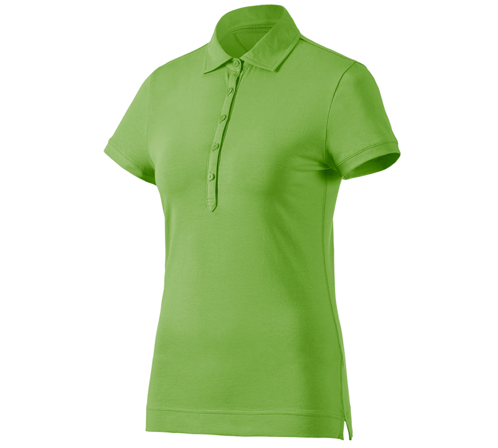Installateur / Klempner: e.s. Polo-Shirt cotton stretch, Damen + seegrün