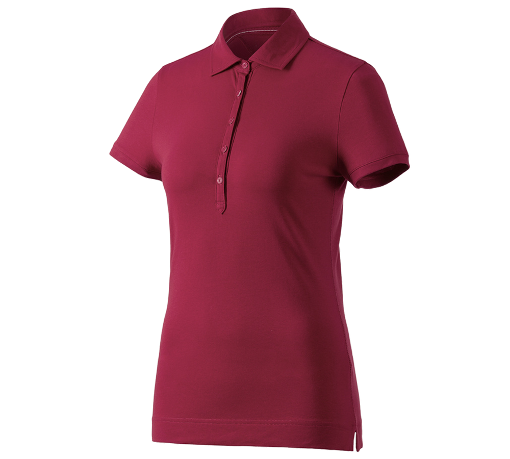 Galabau / Forst- und Landwirtschaft: e.s. Polo-Shirt cotton stretch, Damen + bordeaux