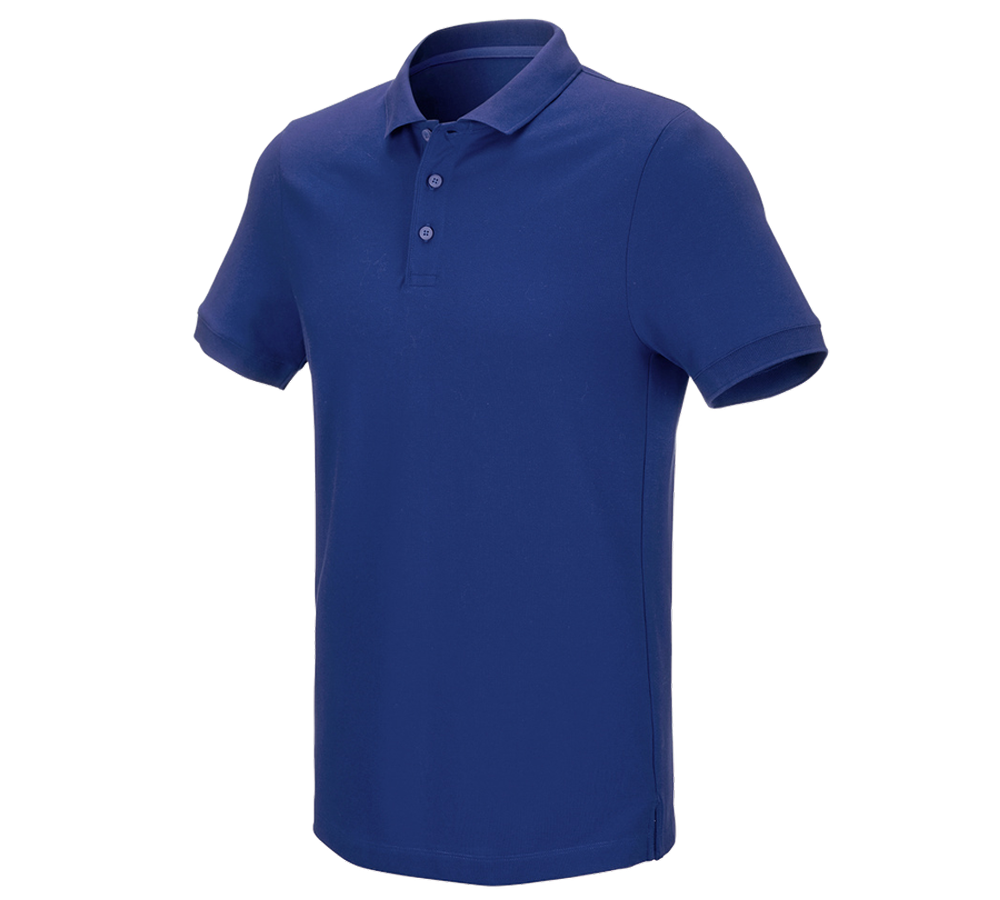 Shirts & Co.: e.s. Piqué-Polo cotton stretch + kornblau