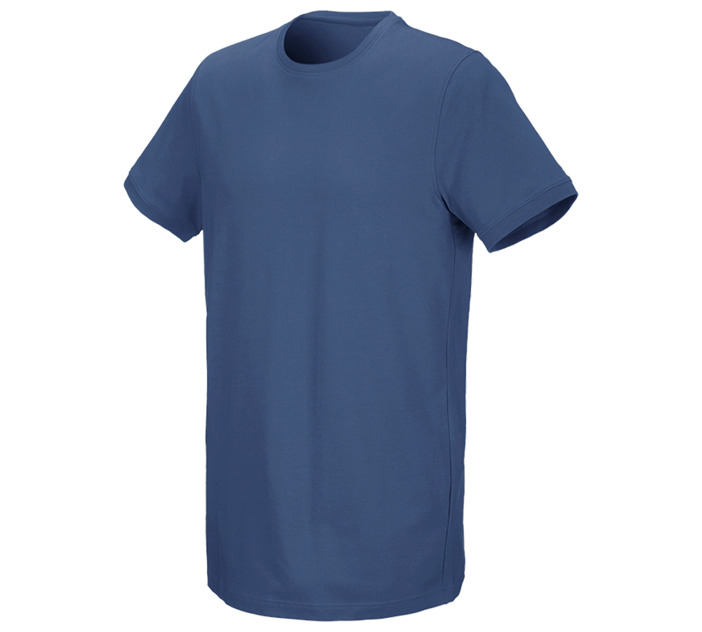 Installateur / Klempner: e.s. T-Shirt cotton stretch, long fit + kobalt