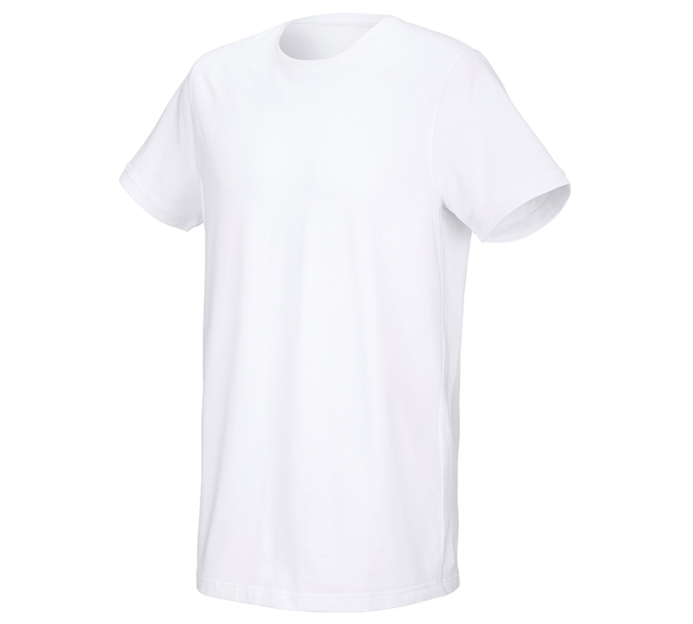 Installateur / Klempner: e.s. T-Shirt cotton stretch, long fit + weiß