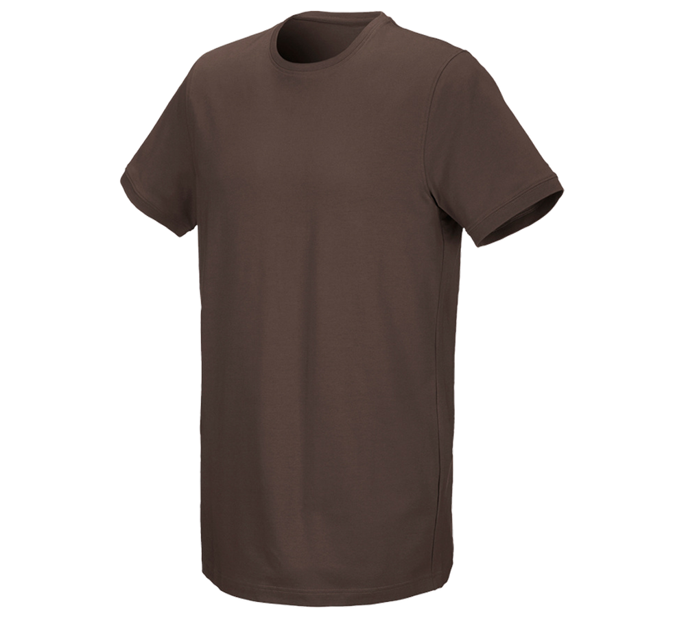 Schreiner / Tischler: e.s. T-Shirt cotton stretch, long fit + kastanie