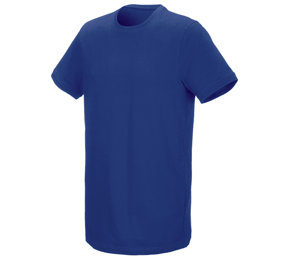 Installateur / Klempner: e.s. T-Shirt cotton stretch, long fit + kornblau