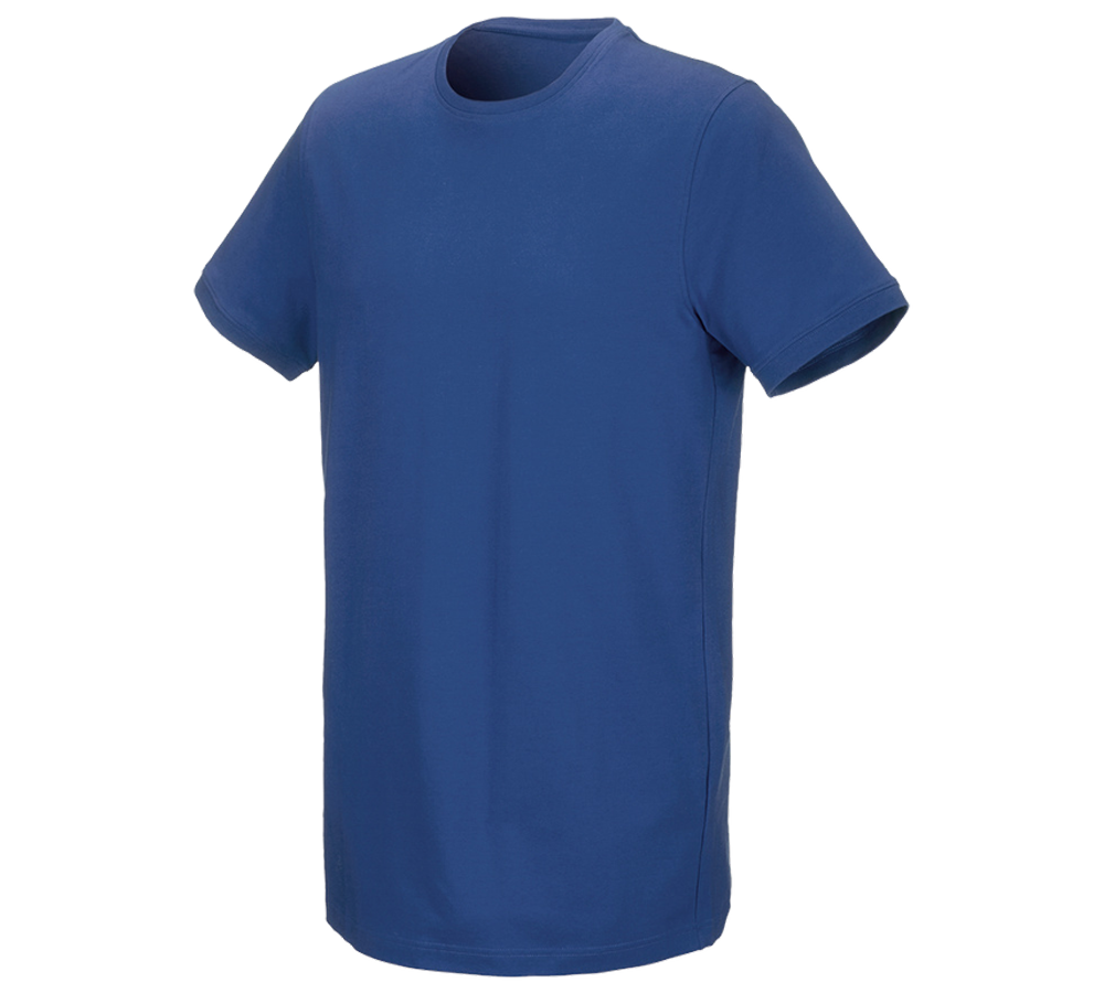 Installateur / Klempner: e.s. T-Shirt cotton stretch, long fit + alkaliblau