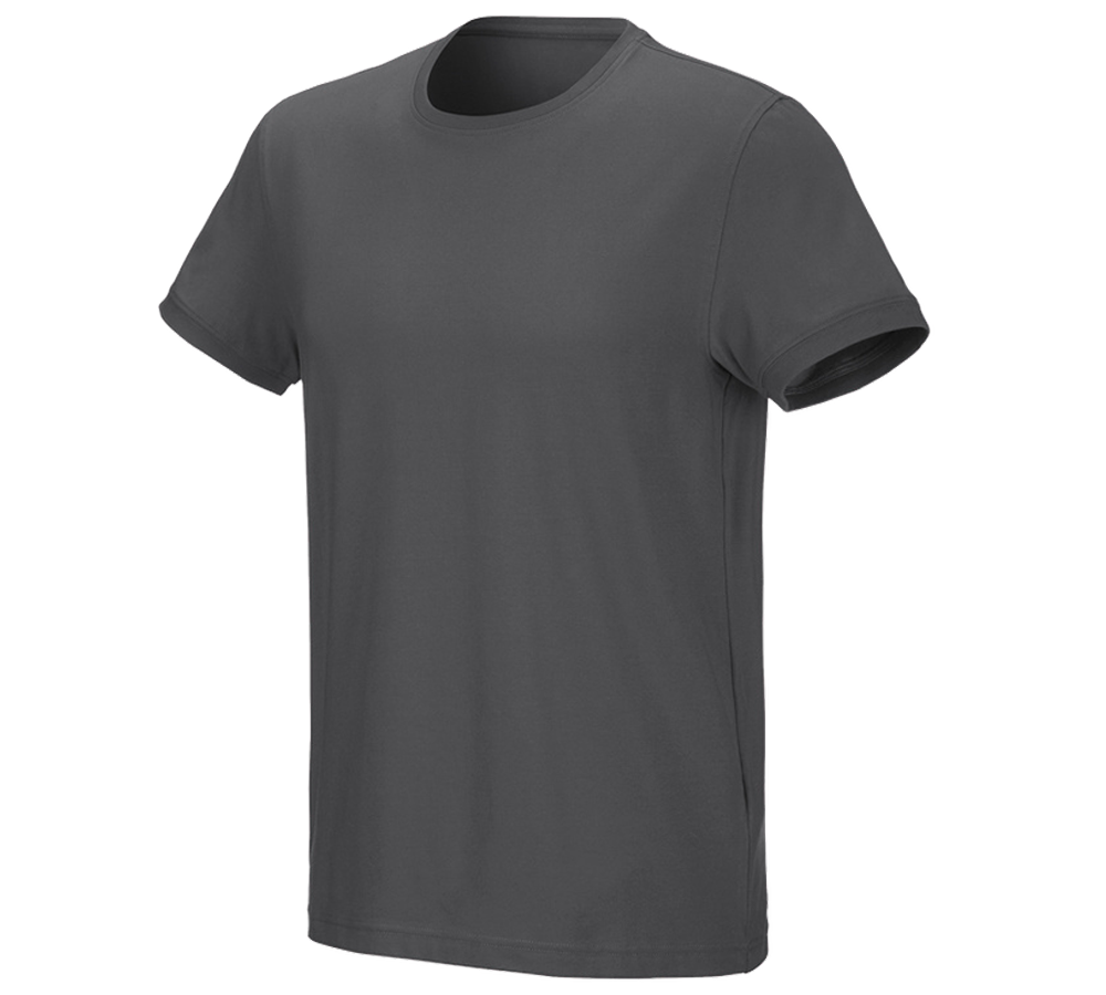 Themen: e.s. T-Shirt cotton stretch + anthrazit