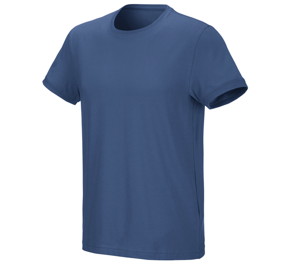 Installateur / Klempner: e.s. T-Shirt cotton stretch + kobalt