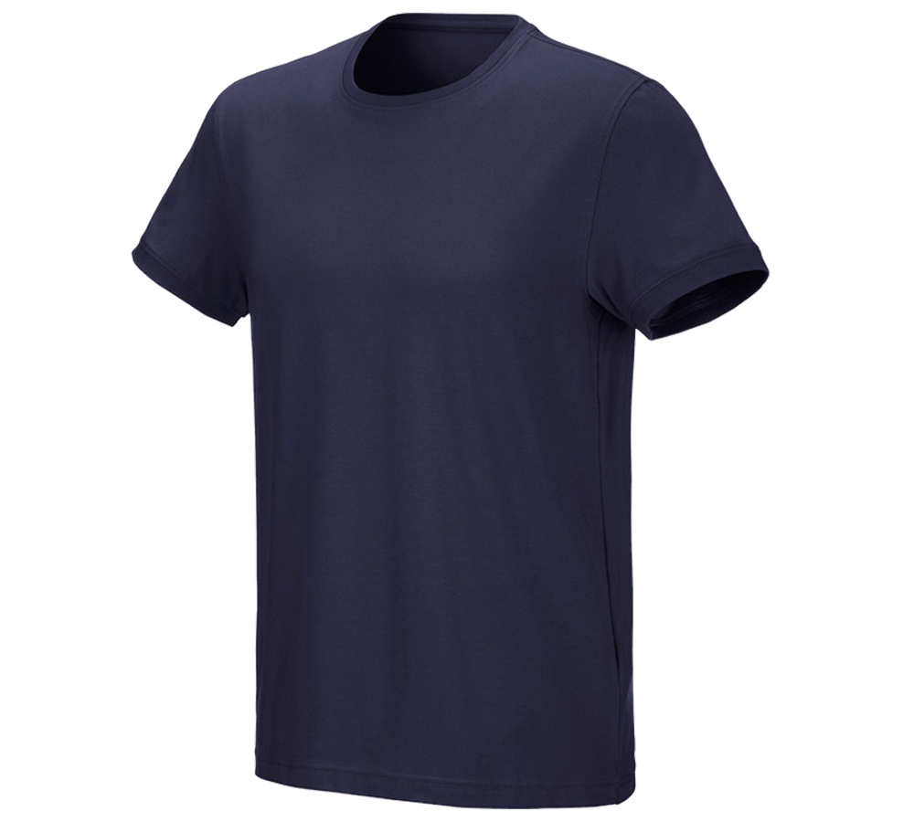 Themen: e.s. T-Shirt cotton stretch + dunkelblau